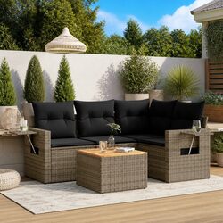 Concise 5-Piece Outdoor Sofa Set: Modular & Stylish