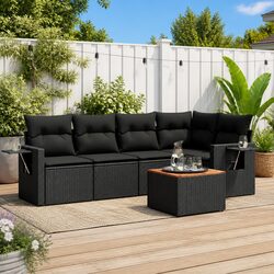 Compact 6-Piece Outdoor Sofa Set: Comfort Meets Style