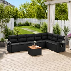 Concise and Durable 8-Piece Outdoor Sofa Set