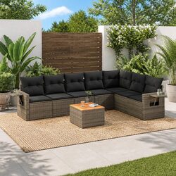 Compact 8 Piece Outdoor Sectional Sofa Set