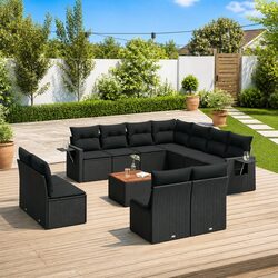 Compact and Stylish 12-Piece Outdoor Sofa Set
