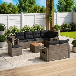 Compact and Functional 9-Piece Outdoor Sofa Set
