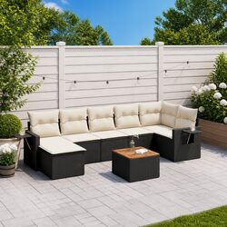 Compact and Stylish 8-Piece Outdoor Sectional Sofa Set