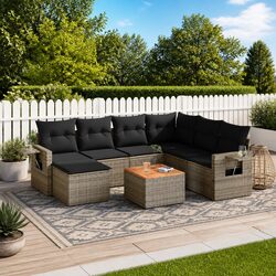 Concise Overview of 8-Piece Outdoor Sofa Set