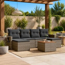 7 Piece Outdoor Sofa Set - Compact and Durable Design