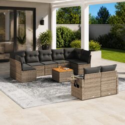 Compact and Versatile 10-Piece Outdoor Sofa Set