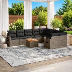 Compact Yet Stylish: 10-Piece Outdoor Sectional Sofa