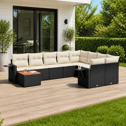 Compact and Versatile 10-Piece Outdoor Sofa Set