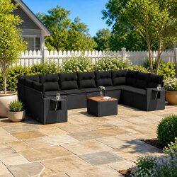 Compact and Versatile 11-Piece Garden Sofa Set