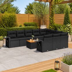 Compact 11 Piece Outdoor Sectional Sofa for Relaxation