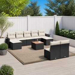 Concise 10-Piece Modular Outdoor Sofa Set Overview