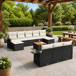 Concise 11-Piece Outdoor Sofa Set with Essential Features