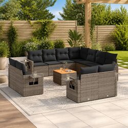 Concise 12-Piece Outdoor Sectional Sofa Set