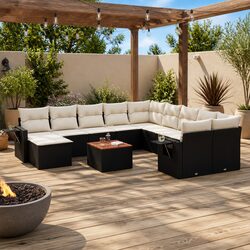 Compact and Chic 12 Piece Outdoor Sofa Set