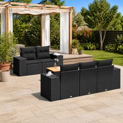 Compact and Stylish 6 Piece Garden Sofa Set