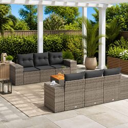 Compact 7 Piece Garden Sofa Set for Your Outdoors