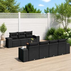 Sleek 8-Piece Outdoor Sofa Set with Modular Design