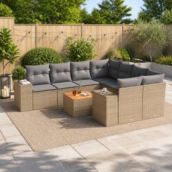 9-Piece Outdoor Garden Sofa Set