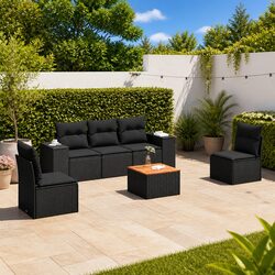 Compact and Comfortable 6 Piece Outdoor Sofa Set