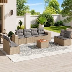 Compact and Versatile 9-Piece Garden Sofa Set