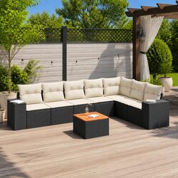 Compact and Stylish 8-Piece Garden Sofa Set