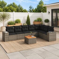 8 Piece Garden Sofa Set: Stylish and Compact