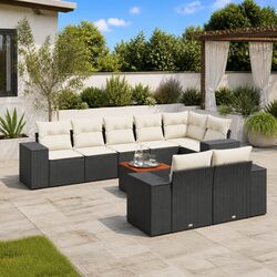 Compact and Modern 9-Piece Outdoor Sofa Set