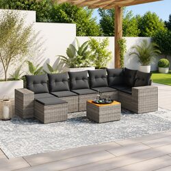 Simple and Effective 8-Piece Modular Sofa Set for Outdoors