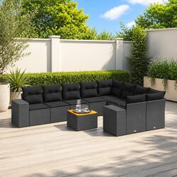 Compact and Efficient 10 Piece Outdoor Sofa Set