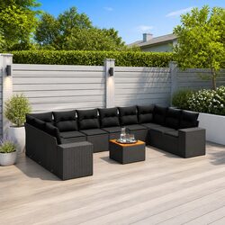 Compact and Stylish Garden Sofa Set with Cushions