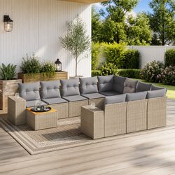 11-Piece Outdoor Sofa Set with Comfort and Style