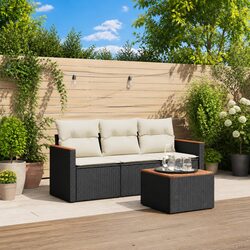 Concise and Elegant 4 Piece Garden Sofa Set