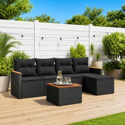 Compact and Stylish 6-Piece Outdoor Sofa Set