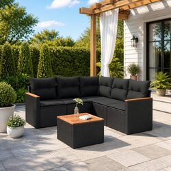 Compact and Stylish 6-Piece Outdoor Sofa Set