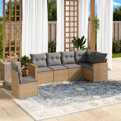 Compact and Stylish 6-Piece Garden Sofa Set