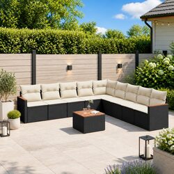 Compact and Stylish 10 Piece Garden Sofa Set
