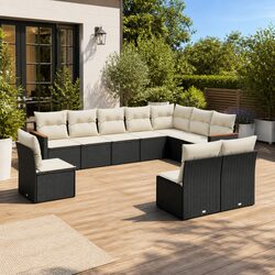 Stylish 10-Piece Garden Sofa Set for Outdoor Relaxation