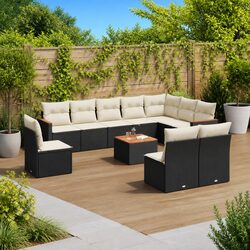Compact 11-Piece Outdoor Sofa Set for Relaxation