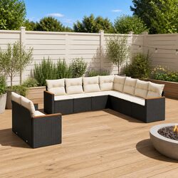 Compact and Stylish 9-Piece Outdoor Sofa Set