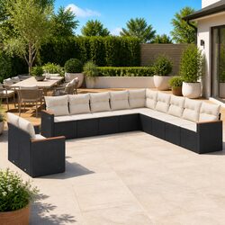 Compact and Stylish 11-Piece Outdoor Sofa Set