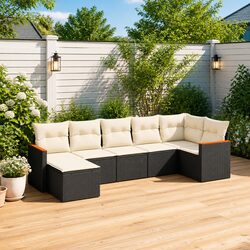 Concise and Functional 7-Piece Garden Sofa Set
