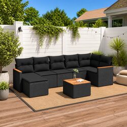 Concise and Stylish 8 Piece Modular Sofa Set
