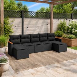 Compact and Stylish 7 Piece Garden Sofa Set