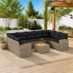 Compact 10-Piece Outdoor Sofa Set for Modern Spaces