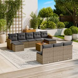 Concise 11 Piece Modular Garden Sofa Set