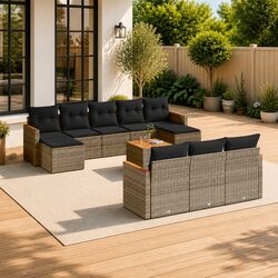 Compact and Stylish 11 Piece Garden Sofa Set