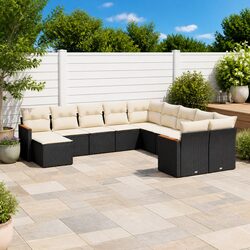 Concise and Confident 11-Piece Garden Sofa Set