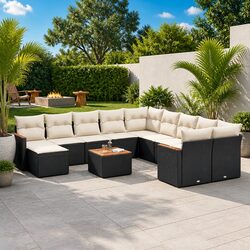 Sleek and Versatile 12-Piece Garden Sofa Set