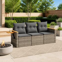 Compact and Stylish 3 Piece Garden Sofa Set
