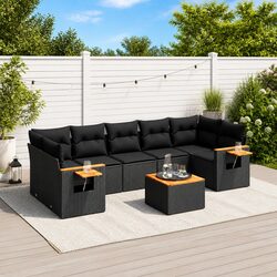 Compact and Stylish 8 Piece Garden Sofa Set